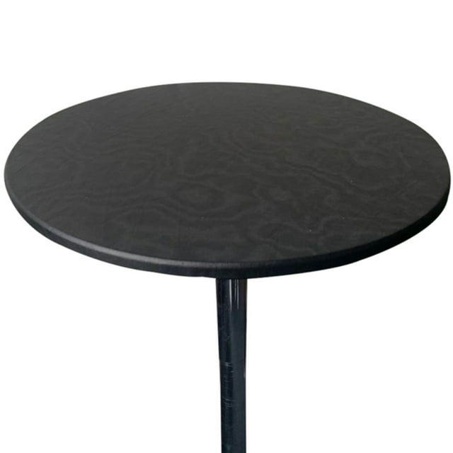 DEELLEEO 1pcs Round Elastic Table Cover Protector Cloth Waterproof Polyester Tablecloth Catering Fitted Table Cover with Elastic Edged