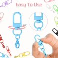 thumbnail image 5 of 20PC Colorful Lobster Clasp Hooks Keychain with Lobster Matel Clasps for DIY Jewelry Making Dog Buckle Neckalce, 5 of 6