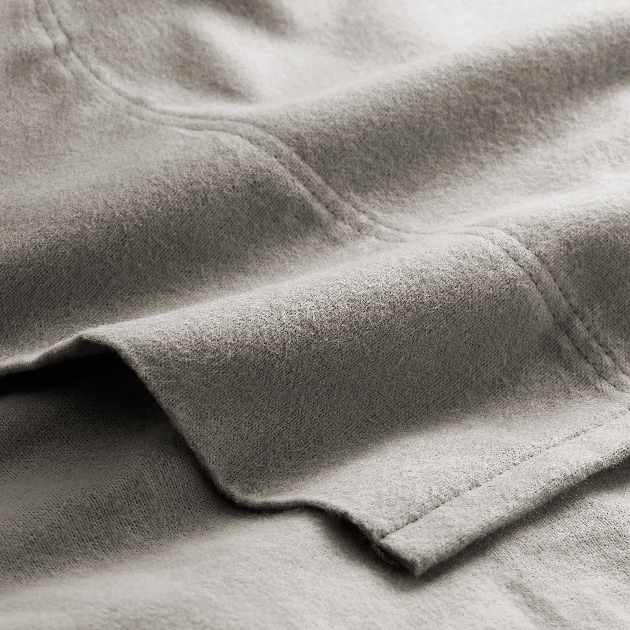 Bare Home 100% Cotton Flannel Deep Pocket 4-Piece Sheet Set with 2 Bonus Pillowcases (Queen, Light Gray)