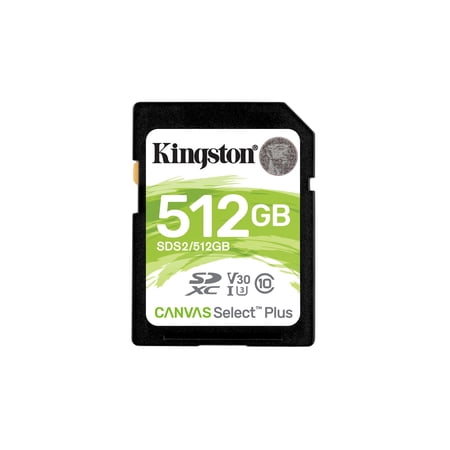 UPC: 0740617298192 | Kingston 512GB SDXC Canvas Select Plus 100MB/s Read Class 10 UHS-I U3 V10 Memory Card SDS2/512GB