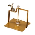 thumbnail image 2 of Servilletero Dispensador de Pañuelos Moderno Adorno de Superficie Lisa Base Estable Pañuelo oro, 2 of 9