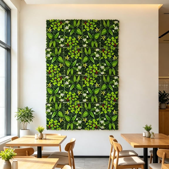 Artificial Hedge Fence Panel 23.62"x15.75" | Expandable Faux Leaf Screen for Balcony, Garden, Patio, Wedding Decor | Weather-Proof Privacy Wall Cover