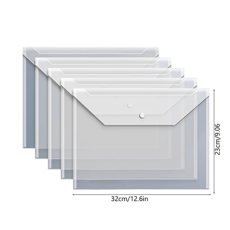 File Folders Plastic Envelopes Poly Envelopes, 10 Pack US Letter A4 ...