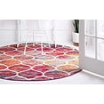 thumbnail image 2 of Unique Loom 3151713 3 x 3 ft. Rounded Trellis Frieze Round Rug, Multi Color, 2 of 5