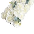 thumbnail image 2 of kurtrusly Porte Arquée Fleur Rangée Panneau de Fleurs Réalistes pour T Station Fête Cérémonie Style Blanc 1, 2 of 9