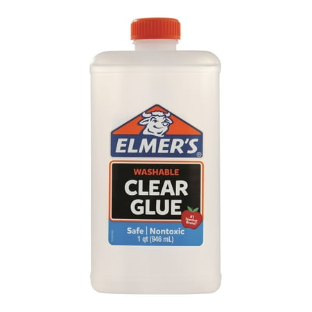 Elmer's Liquid School Glue, Clear, Washable, 32