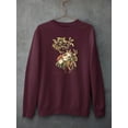 thumbnail image 3 of Bachman's Warbler And Flowers Sweatshirt Women -John James Audubon Designs, Female 5X-Large, 3 of 4