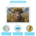 thumbnail image 3 of Diamond Art Kits for Adults, Cute Cow Sunflower Crown ADiamond Painting Kits for Beginners, Frameless Round 5D Full Drill Diamonds Art Pictures Gem Art Crafts Home Decor Gifts, 3 of 8
