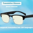 thumbnail image 5 of Unisex AI Smart Translation Glasses - 164-Language Real-Time, Touch Control, High-Quality Audio, Office/Travel/Business, Festival Gift, 5 of 8