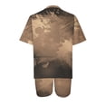 thumbnail image 5 of Ensembles pour Femmes Vêtements d'Été Mode Femmes Blouse Col Rond Manches Courtes Hauts Shorts Ensemble Décontracté Ensembles d'Été pour Femmes en Solde, 5 of 5