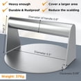 thumbnail image 3 of Xwlshop 5.5 Inch Stainless Steel Burger Press, Round Non-Stick Hamburger Smasher, Flat Bottom Grill Press for Bacon, Patty, Griddle Cooking, 3 of 7