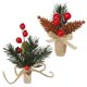 thumbnail image 1 of GOOHOCHY 2 anillos para servilletas navideñas con forma de bayas, broches para servilletas, decoración de mesa., 1 of 7