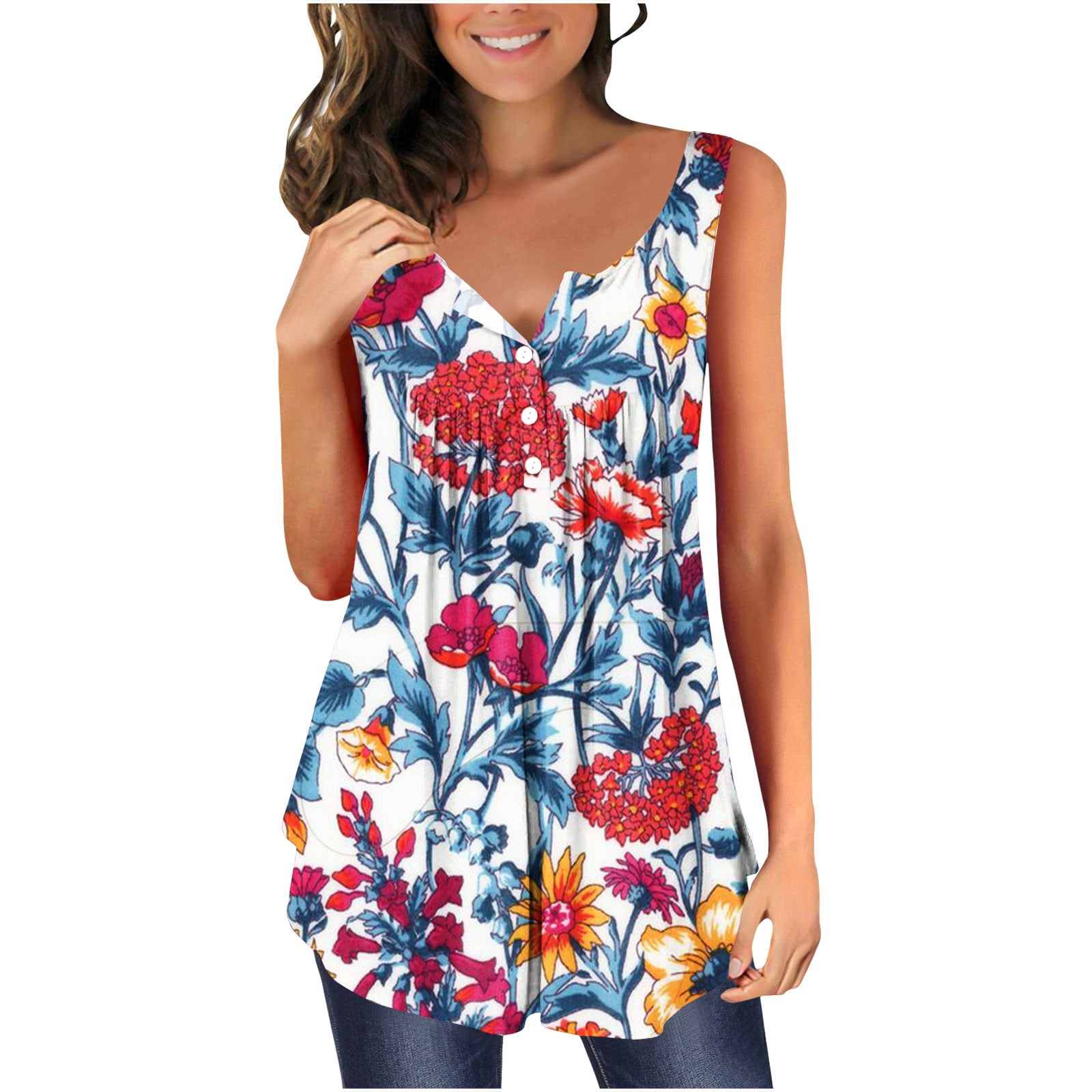 Womens Blouses And Tops Dressy VNeck Tank Top ClearanceSale Women's