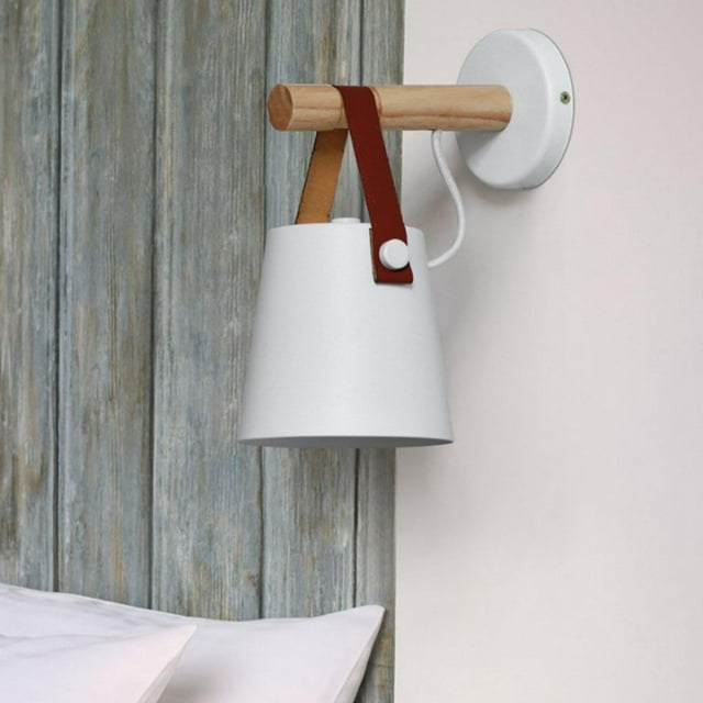 Accesorio de Iluminación para de Pared, Lámpara de Pared de Cabecera para Dormitorio Industrial, Accesorios de Iluminación para Espejo de Toca Blanco Yinane Lámpara de pared creativa