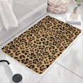 thumbnail image 3 of Brown and Black Leopard Print Flannel Non Slip Door Rugs,Washable Door Mats Indoor,Decorative Door Mats,Dirt-Resistant and Absorbent Doormat for Entrance,Bedroom,Kitchen,Bathroom,31.5x17in(80x43cm), 3 of 4