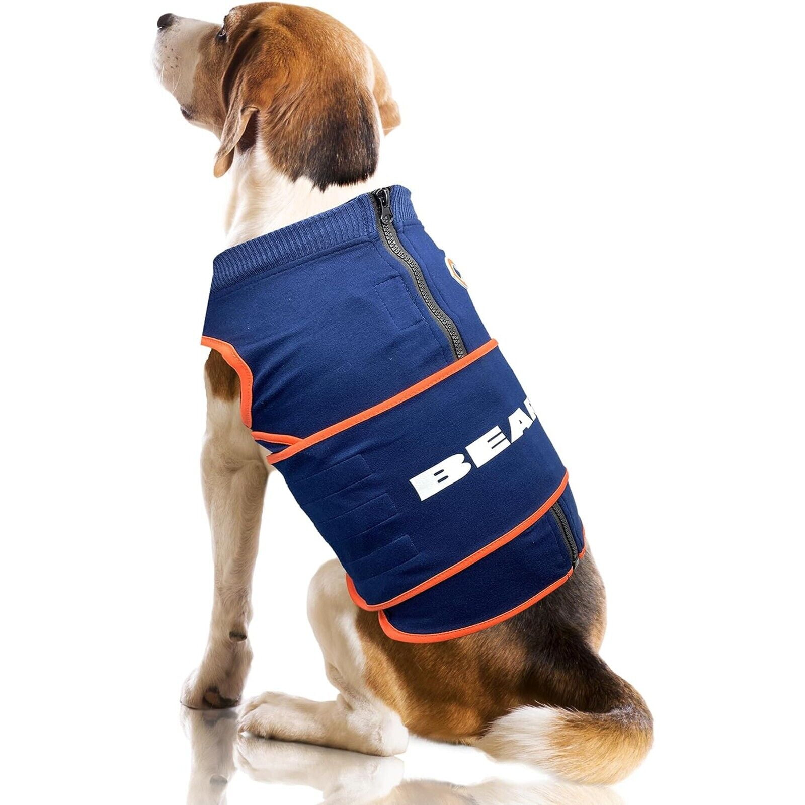 Pets First NFL Chicago Bears Dog Anxiety Calming Shirt Soothing Solution Vest, Dogs & Cats Keeps Dogs Calm & Feeling Safe, Relaxing Jacket, Xsmall