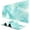 Art Gold Teal Marble, variant on Large Mouse Pad, Desk Pad, XXL XL Extended Gaming Mouse Pad, Desk Mat for Office & Home, Long Keyboard Mat, Huge Mouse Pad, Desktop Full Cover 31.5 x 11.8 Inches, Silent Midnight Flowers Black