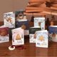 thumbnail image 2 of Tarjeta de Navidad con adorno de estampado dorado, 3 piezas, 3D, tarjeta de invitación de felicitación de temporada hecha a mano, regalo de negocios, 2 of 4