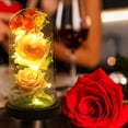 thumbnail image 5 of Moocorvic Valentine's Day Rose Gift For Women , Rose Luminous Flower Glass Cover, Gift For Women, Mom, Valentine's Day, Anniversary, Birthday, 5 of 6