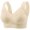 Beige, variant on FYDUU Minimizer Bras for Women Casual Thin Breathable Top Bra Underwear Without Steel Ring Gathering Support Push Up Bras