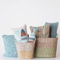 thumbnail image 2 of Creative Co-Op Hand-Woven Jute and Cotton Chindi Lumbar Pillow, Multicolor, 2 of 4
