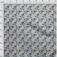 thumbnail image 3 of oneOone Silk Tabby Fabric Leaves|Bird & Floral Block Fabric Prints By Yard 42 Inch Wide, 3 of 4