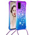 thumbnail image 2 of Funda para Samsung Galaxy S20 5G Brillantina Líquida Divertida Reluciente y con Cristales en Movimiento Cuerpo Cruzado con Cordón Ajustable, 2 of 5