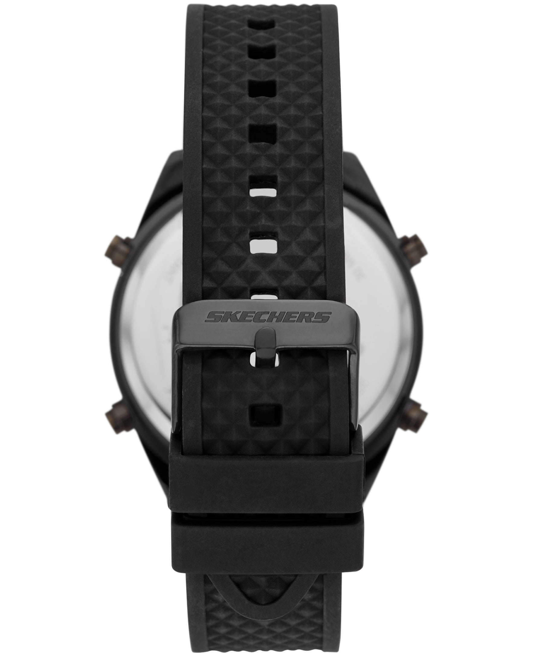 Skechers Mens Digital Watch Black Silicone Band (SR5142W)