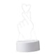 thumbnail image 1 of Las luces nocturnas del corazón amoroso 3D, lámpara de escritorio alimentada por USB llevaron la lámpara de cabecera para el partido, decoración de la, 1 of 9
