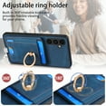 thumbnail image 5 of ELEHOLD Leather Case for Samsung Galaxy A53 5G Magnetic Detachable Card Holder Magnetic 2 in 1 Wallet Case with Ring Holder Kickstand Compatible with Mag Safe Shockproof Cover,blue, 5 of 8