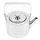 thumbnail image 2 of Tetera de acero inoxidable con colador, silbato de metal grueso con mango ergonómico para todo tipo de cocinas, tamaño pequeño, 1 L, 2 of 14
