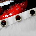 thumbnail image 4 of Feelyou Black Red Lips Curtains Pack of 2 (42x84 Each), Fashion Cherry Curtains Blackout, 4 of 6