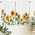 thumbnail image 3 of Spring Floral Curtains, Rustic Flower Window Curtains 28x40 Inch for Bedroom Living Room Decor, Farmhouse Botanical Plant Colorful Wildflower Window Drapes Treatment Draperes (2 Panels), 3 of 6