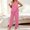 Pink, variant on Elvqul Loose Fit Sleeveless Square Neck Knit Fabric Long Pants Ruffled Hem Side Pockets Pajama Set Sleepwear Loungewear Ruffled Hem Pjs Flutter Strap Pjs Ruffle Detail Pajamas