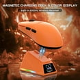 thumbnail image 5 of ATTACK SHARK x AJAZZ AJ159 APEX PAW3950 Triple Mode Gaming Mouse 8K Magnetic Charging Dock with Color Display Bluetooth/2.4G Wireless/Wired-Orange, 5 of 9