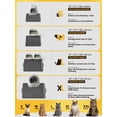thumbnail image 3 of Conlun Cat Litter Mat - 23"x17" Honeycomb Double Layer, Urine Waterproof, and Easy to Clean, 3 of 9