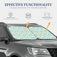 thumbnail image 4 of Xecao Daisy Floral A for Foldable Car Sun Shades (2-Pack) offer sun protection with an easy-fold design for convenient windshield shading., 4 of 7