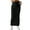 Black, variant on comerut Women Fall Winter Skirt High Waist Knitted Elastic Thick Warm Ankle Length Striped Slim Fit Soft Sheath Lady Maxi Skirt