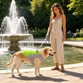 thumbnail image 4 of Pet Cooling Evaporative Vest, Water Activated Breathable Summer Sun Protection Jacket Adjustable for Small to Large Dogs,Green,XXL, 4 of 5
