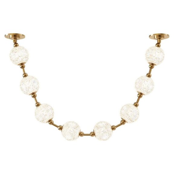 Alora Lighting Pd321708-Rt Marni 5-Ft Wide 3000K Led Linear Pendant - Brass