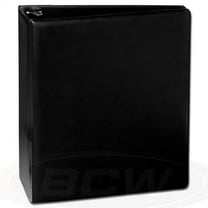 1 BCW 2" Heavy Duty D-ring Plain Black Binder Album