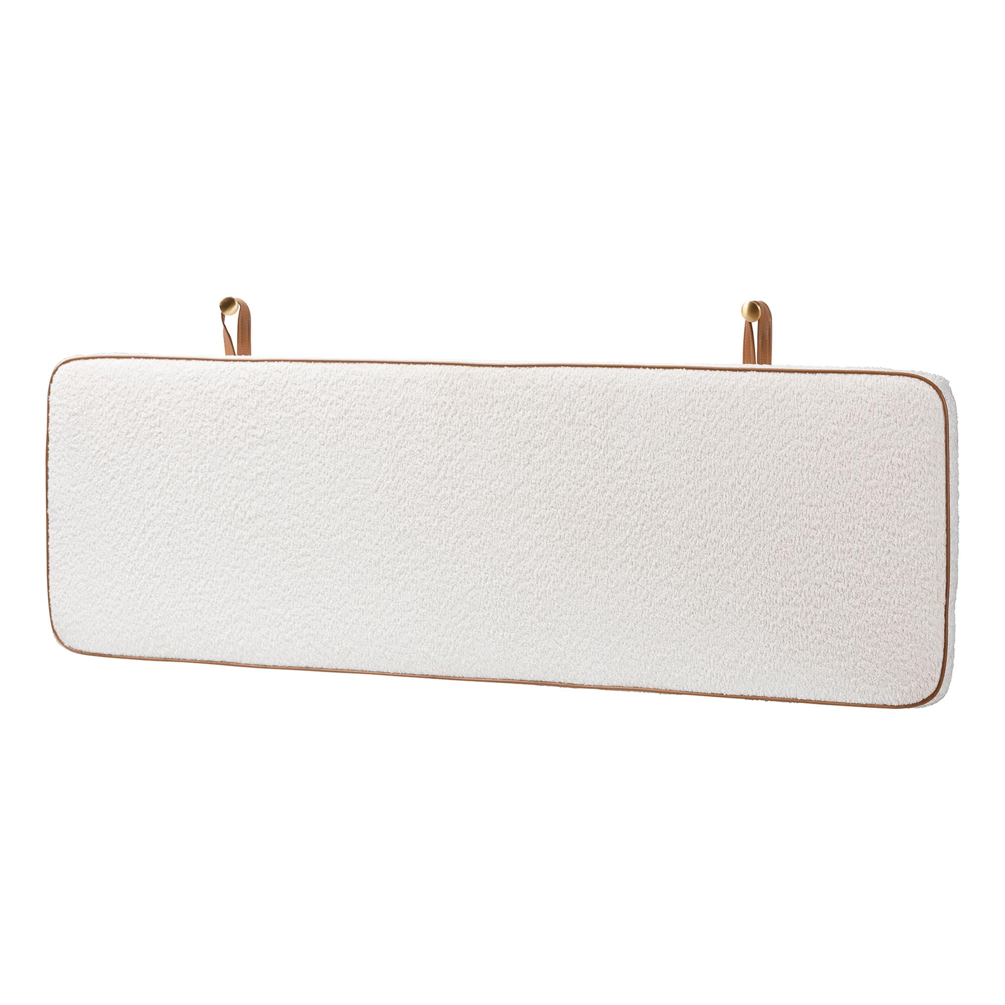 Baxton Studio Belden Modern Wall-Mounted Headboard, Queen, White