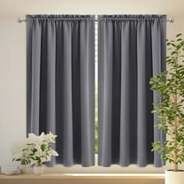 Taicans Blackout Curtain Panel Pair,Solid Blackout Single Panel,Blackout Curtain Panels,Rod Pocket Blackout Curtain,Thermal Insulated Room Darkening Drapes for Home Family Decorations 38" x 63" Purple