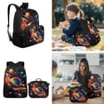 thumbnail image 2 of Yspwyqan Backpack Set for Elementary, Cosmic Planet Galaxy Kids Backpack Matching Lunch Box Set 4Pcs, Lightweight Adjustable Straps Fits 14" Laptop Schoolbag for Primary Middle, 2 of 7