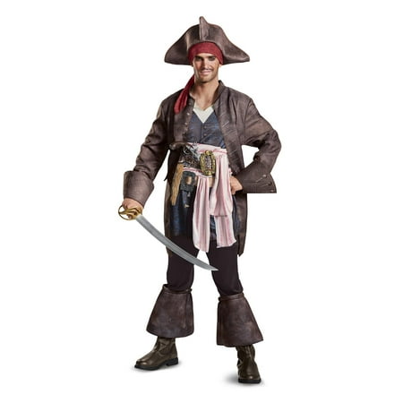 Pirates of the Caribbean 5 Jack Sparrow Deluxe Men's Adult Halloween Costume