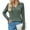 Army Green, variant on Women's Fashion Pullover Knitted Ribbed Shirts Long Sleeve V-Neck Blouse Tops Casual Fall Clothes for Women 2025 Khaki S