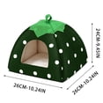 thumbnail image 3 of Aufmer Detachable Washable Fabric Pet House Seasonal Adaptation Design Soft Comfort Inner Space For Household Small Dog Daily Rest Living Usage, 3 of 7