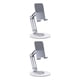 thumbnail image 3 of Inteprter Soporte para teléfono móvil de escritorio de 360 °, tableta plegable, soporte de escritorio ajustable de aleación de aluminio Plata 2Conjunto, 3 of 6