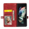 thumbnail image 6 of Premium Wallet Case for Samsung Galaxy Z Fold 3 5G (2021), Allytech Flip Foldable Stand Card Slots Crossbody Case with Detachable Shoulder Strap for Samsung Z Fold3/Galaxy Z Fold 3 7.6", Red, 6 of 10