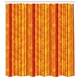 thumbnail image 3 of Ambesonne Orange Shower Curtain, Vertical Stripes Floral, 69"Wx75"L, Orange Yellow, 3 of 3